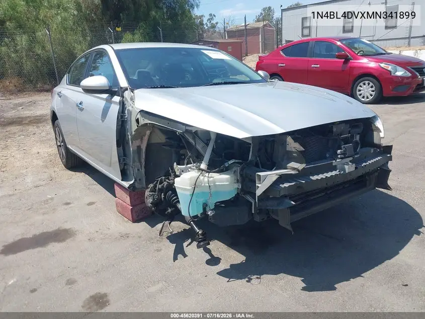 2021 Nissan Altima Sv Fwd VIN: 1N4BL4DVXMN341899 Lot: 45620391