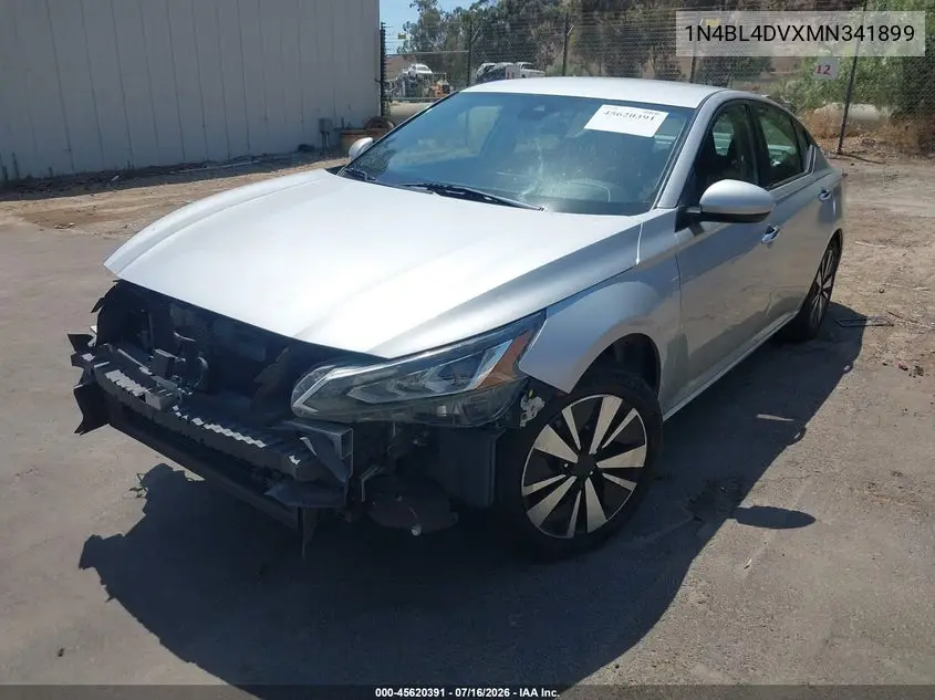 2021 Nissan Altima Sv Fwd VIN: 1N4BL4DVXMN341899 Lot: 45620391