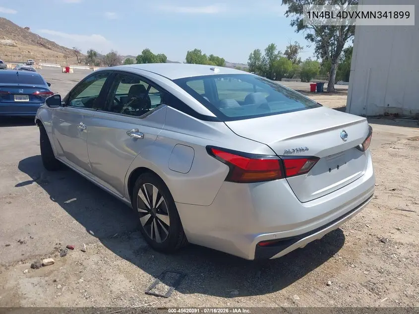 2021 Nissan Altima Sv Fwd VIN: 1N4BL4DVXMN341899 Lot: 45620391