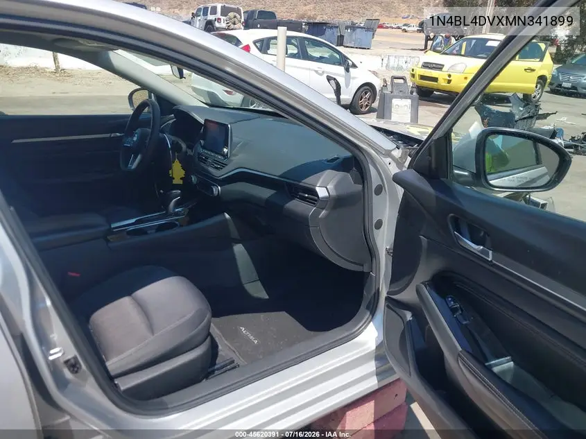2021 Nissan Altima Sv Fwd VIN: 1N4BL4DVXMN341899 Lot: 45620391