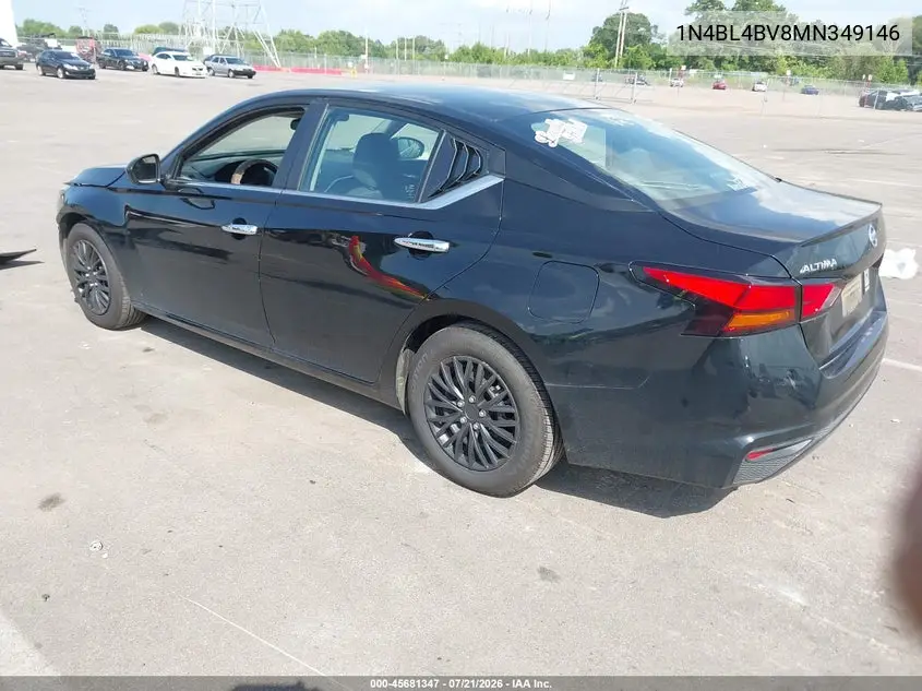 2021 Nissan Altima S Fwd VIN: 1N4BL4BV8MN349146 Lot: 45681347