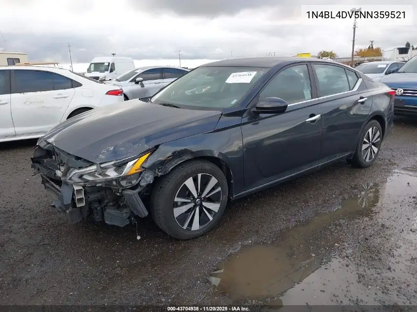1N4BL4DV5NN359521 2022 Nissan Altima Sv Fwd