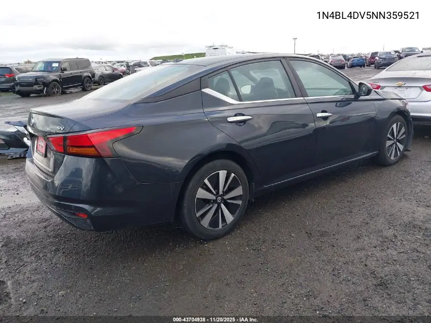1N4BL4DV5NN359521 2022 Nissan Altima Sv Fwd