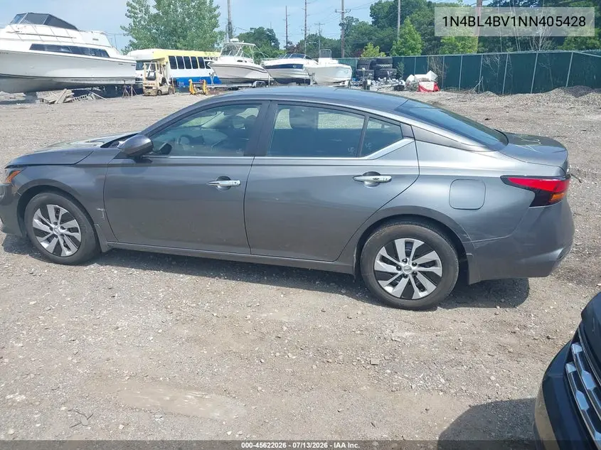 2022 Nissan Altima S Fwd VIN: 1N4BL4BV1NN405428 Lot: 45622026