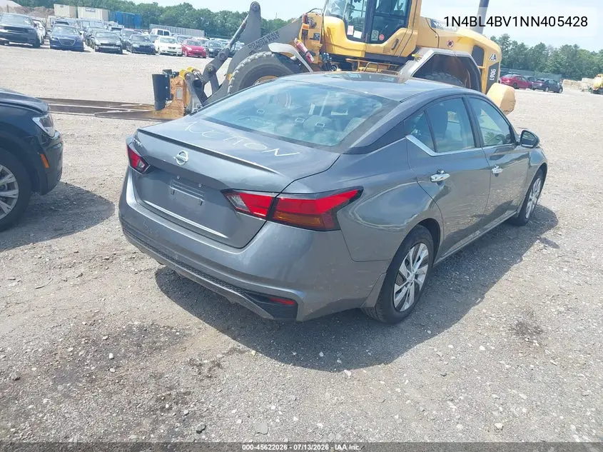2022 Nissan Altima S Fwd VIN: 1N4BL4BV1NN405428 Lot: 45622026