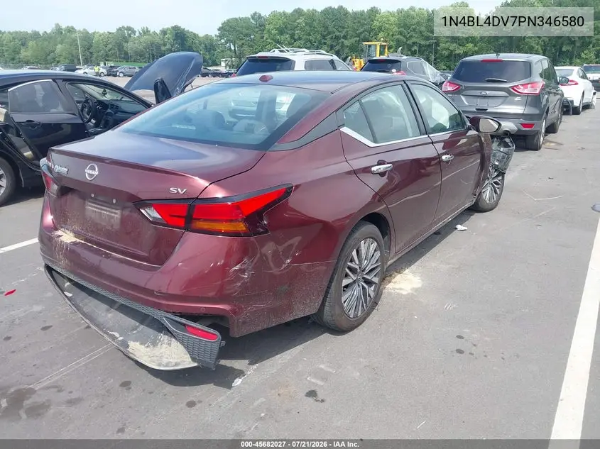 2023 Nissan Altima Sv Fwd VIN: 1N4BL4DV7PN346580 Lot: 45682027