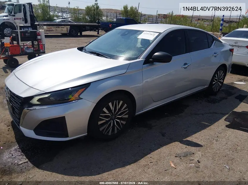2024 Nissan Altima Sv Fwd VIN: 1N4BL4DV7RN392624 Lot: 45557655