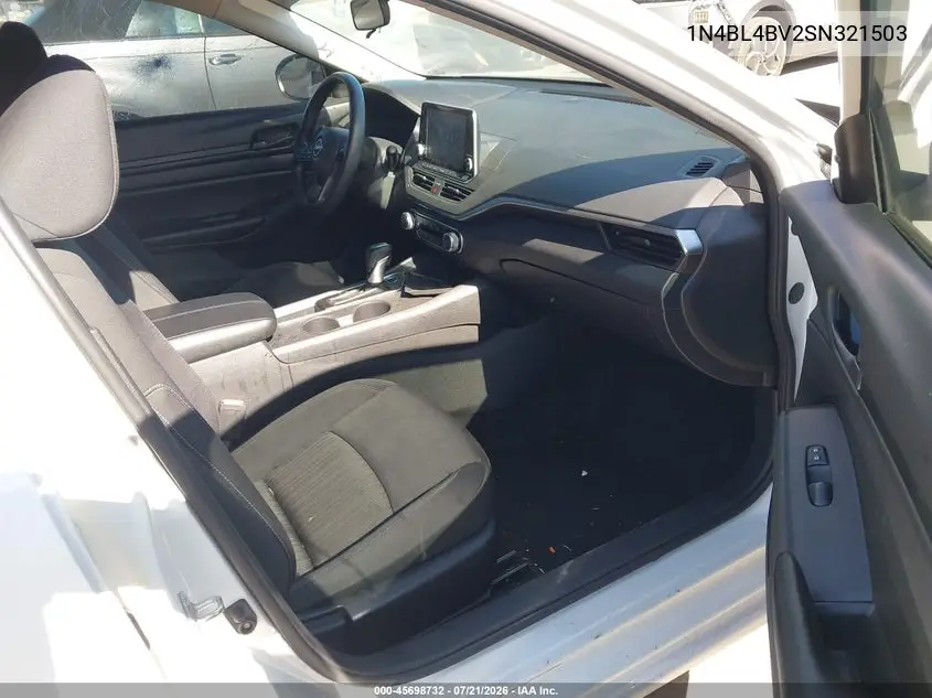 2025 Nissan Altima S Fwd VIN: 1N4BL4BV2SN321503 Lot: 45698732