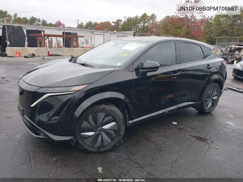 2023 Nissan Ariya Evolve+ VIN: JN1DF0BB0PM708687 Lot: 43537118
