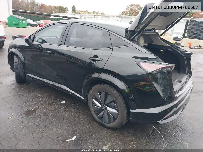 2023 Nissan Ariya Evolve+ VIN: JN1DF0BB0PM708687 Lot: 43537118