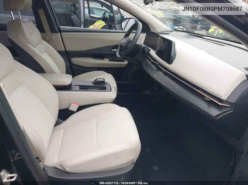 2023 Nissan Ariya Evolve+ VIN: JN1DF0BB0PM708687 Lot: 43537118