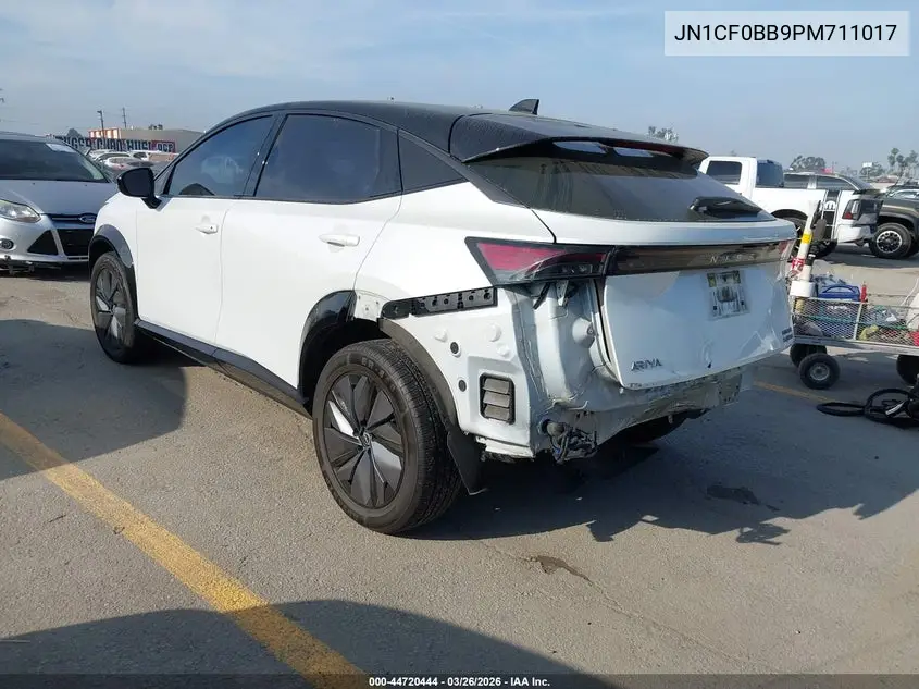 2023 Nissan Ariya Engage VIN: JN1CF0BB9PM711017 Lot: 44720444