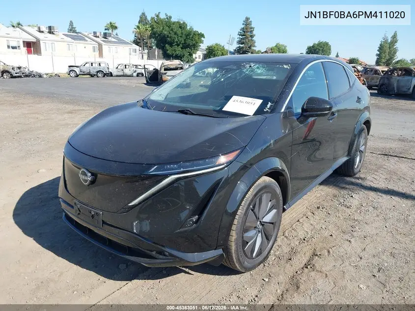 2023 Nissan Ariya Evolve+ VIN: JN1BF0BA6PM411020 Lot: 45363051