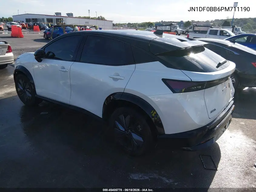 2023 Nissan Ariya Evolve+ VIN: JN1DF0BB6PM711190 Lot: 45405778