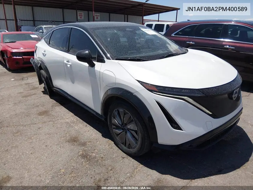2023 Nissan Ariya Engage VIN: JN1AF0BA2PM400589 Lot: 45488635