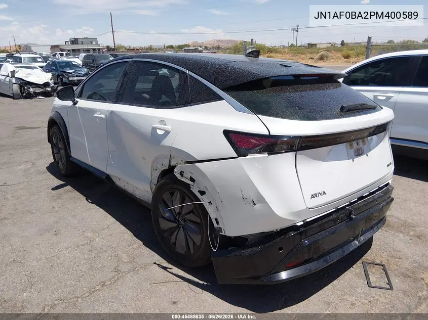 2023 Nissan Ariya Engage VIN: JN1AF0BA2PM400589 Lot: 45488635