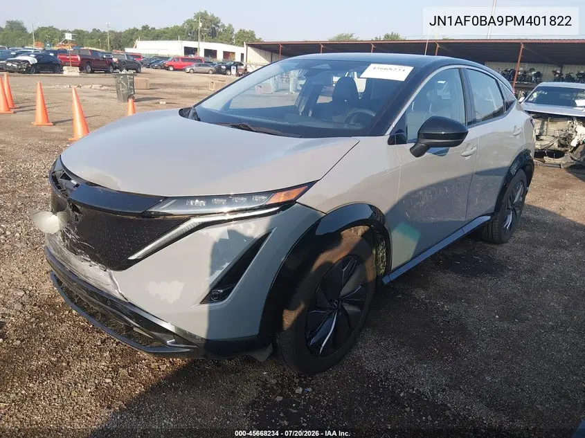 2023 Nissan Ariya Engage VIN: JN1AF0BA9PM401822 Lot: 45668234