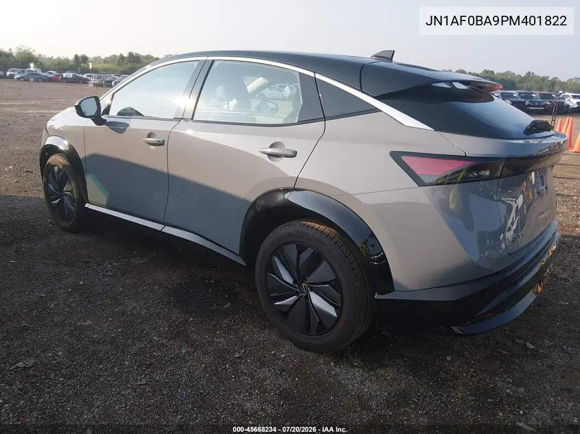 2023 Nissan Ariya Engage VIN: JN1AF0BA9PM401822 Lot: 45668234