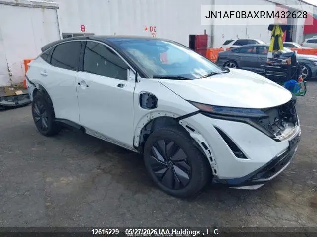 2024 Nissan Ariya Engage/Evolve+ VIN: JN1AF0BAXRM432628 Lot: 12616229