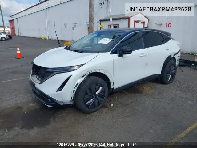 2024 Nissan Ariya Engage/Evolve+ VIN: JN1AF0BAXRM432628 Lot: 12616229
