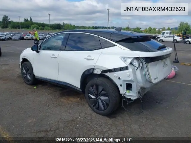 2024 Nissan Ariya Engage/Evolve+ VIN: JN1AF0BAXRM432628 Lot: 12616229