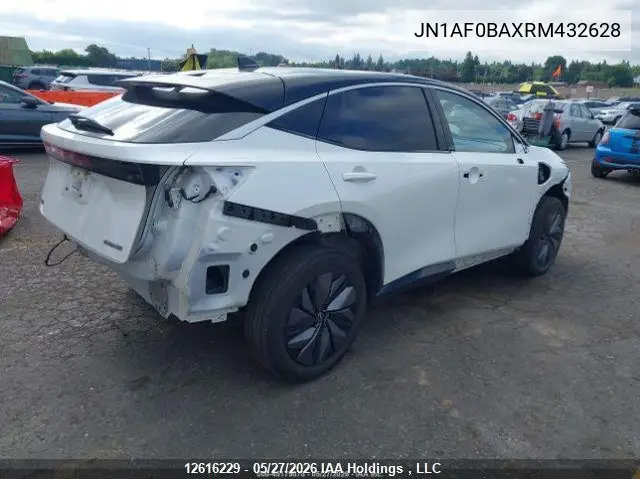2024 Nissan Ariya Engage/Evolve+ VIN: JN1AF0BAXRM432628 Lot: 12616229