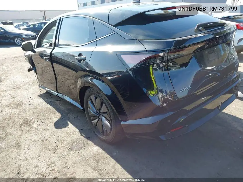 2024 Nissan Ariya Evolve+ VIN: JN1DF0BB1RM731799 Lot: 43731711