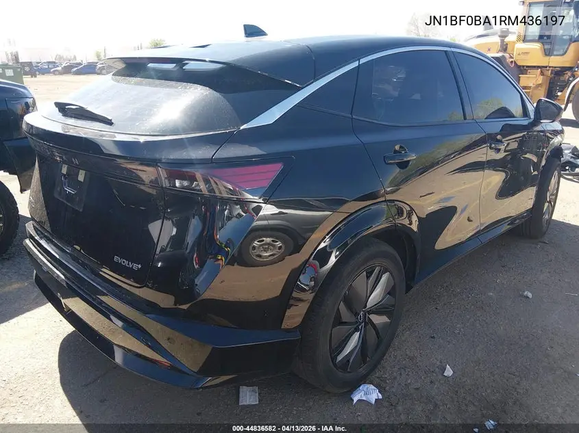 2024 Nissan Ariya Evolve+ VIN: JN1BF0BA1RM436197 Lot: 44836582