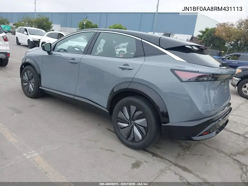 2024 Nissan Ariya Venture+ VIN: JN1BF0AA8RM431113 Lot: 45055078