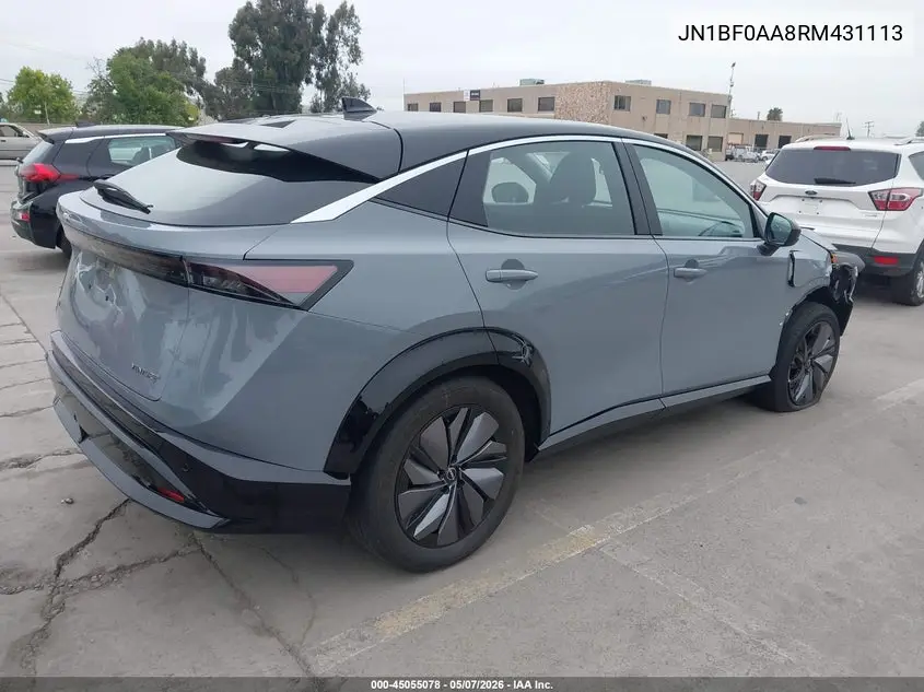 2024 Nissan Ariya Venture+ VIN: JN1BF0AA8RM431113 Lot: 45055078