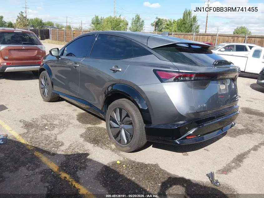 2024 Nissan Ariya Engage VIN: JN1CF0BB3RM741455 Lot: 45126191