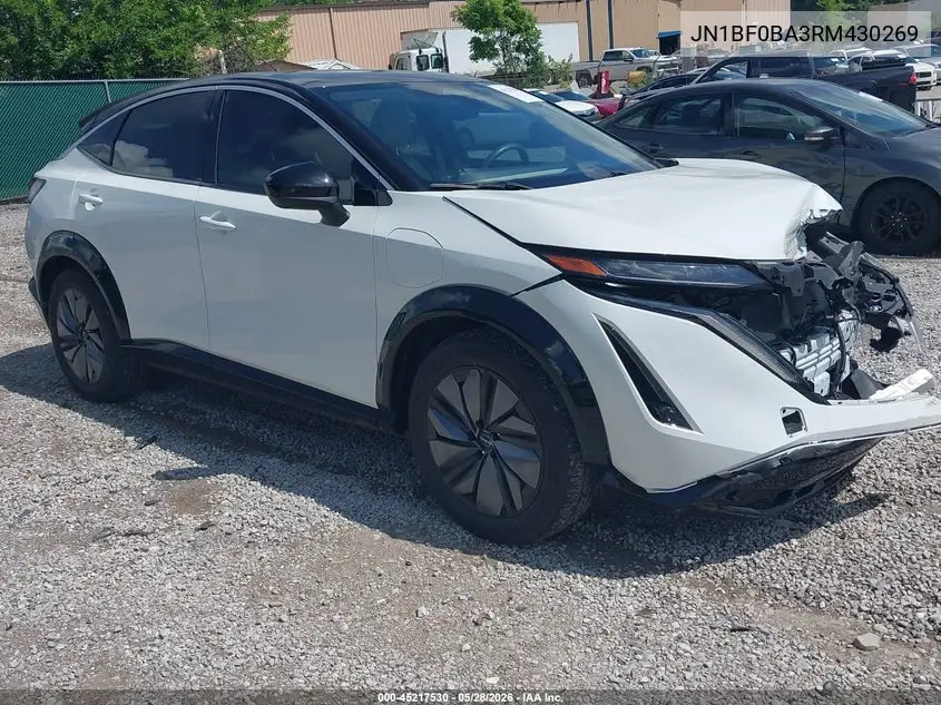 2024 Nissan Ariya Evolve+ VIN: JN1BF0BA3RM430269 Lot: 45217530