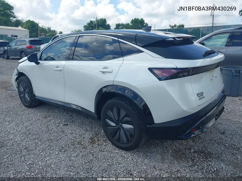 2024 Nissan Ariya Evolve+ VIN: JN1BF0BA3RM430269 Lot: 45217530