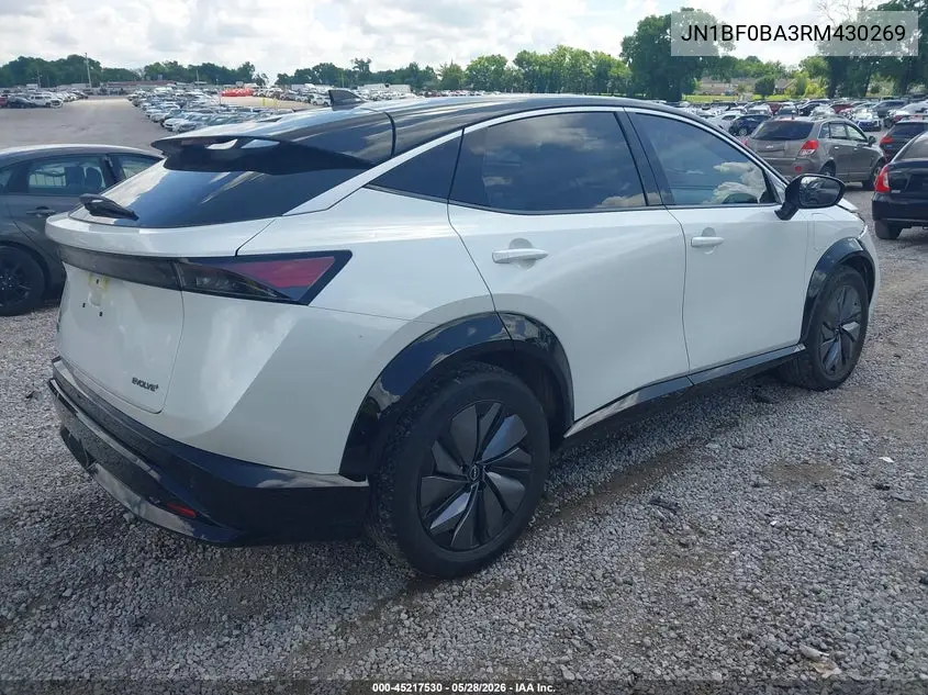 2024 Nissan Ariya Evolve+ VIN: JN1BF0BA3RM430269 Lot: 45217530