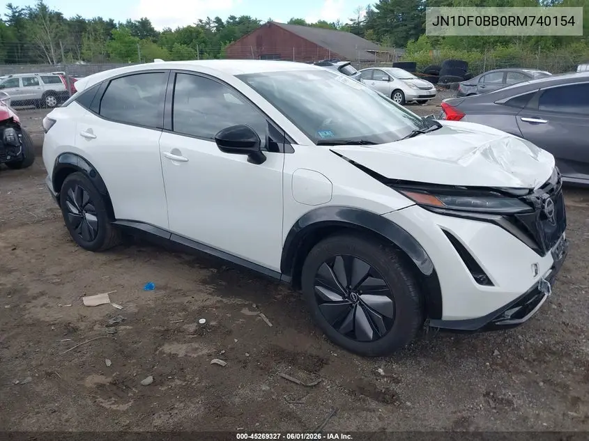 2024 Nissan Ariya Engage+ VIN: JN1DF0BB0RM740154 Lot: 45269327