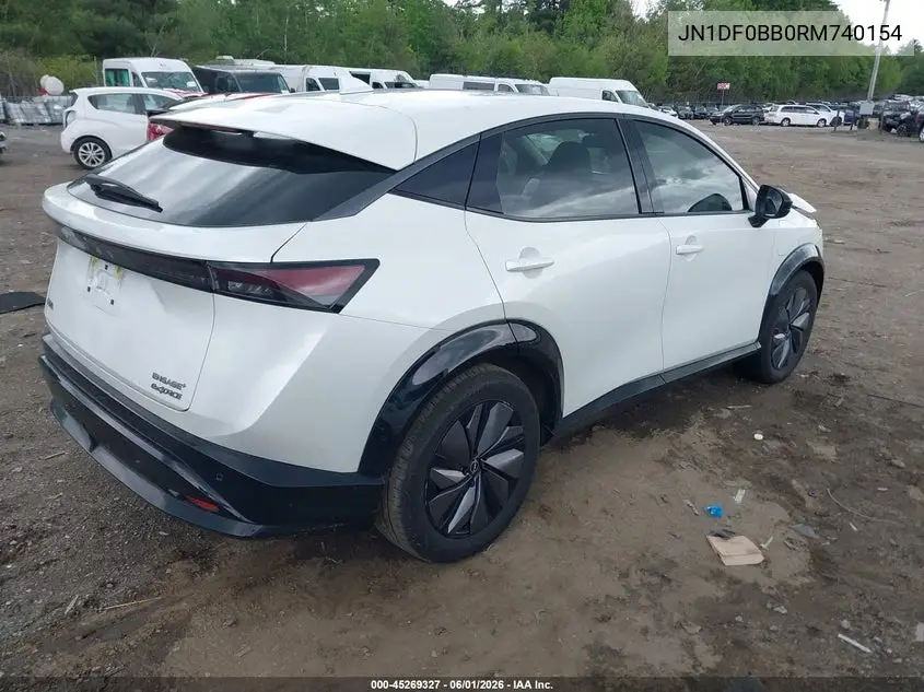 2024 Nissan Ariya Engage+ VIN: JN1DF0BB0RM740154 Lot: 45269327