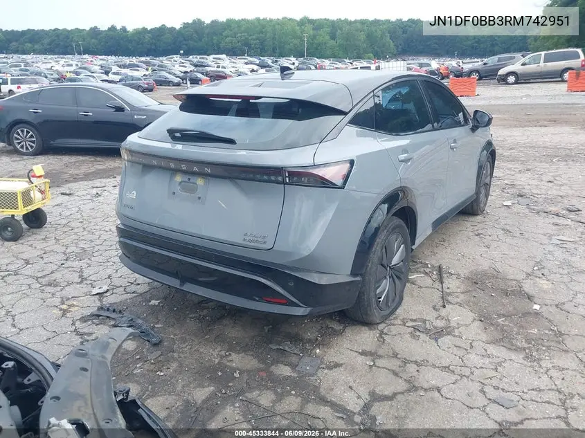2024 Nissan Ariya Evolve+ VIN: JN1DF0BB3RM742951 Lot: 45333844