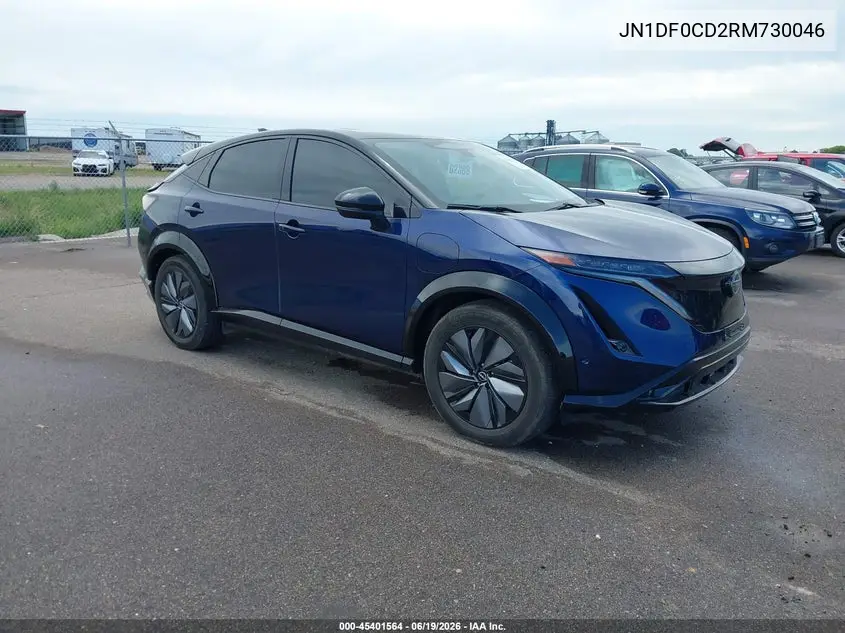 2024 Nissan Ariya Platinum+ VIN: JN1DF0CD2RM730046 Lot: 45401564