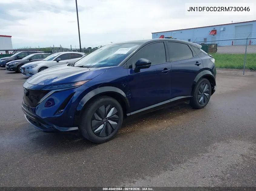 2024 Nissan Ariya Platinum+ VIN: JN1DF0CD2RM730046 Lot: 45401564