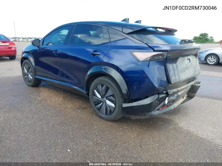 2024 Nissan Ariya Platinum+ VIN: JN1DF0CD2RM730046 Lot: 45401564