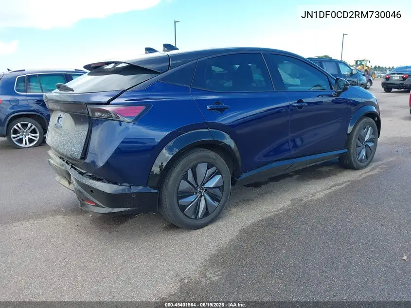 2024 Nissan Ariya Platinum+ VIN: JN1DF0CD2RM730046 Lot: 45401564