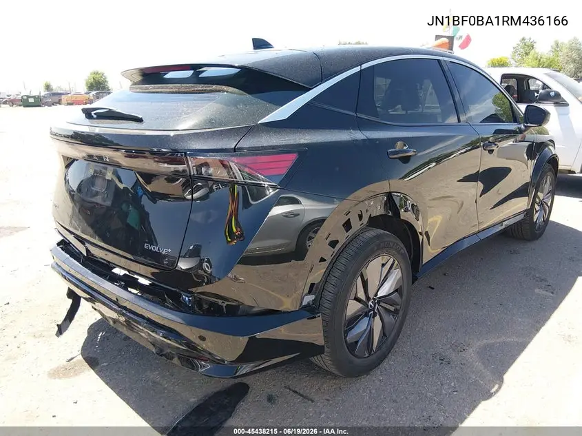 2024 Nissan Ariya Evolve+ VIN: JN1BF0BA1RM436166 Lot: 45438215