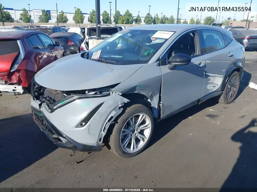 2024 Nissan Ariya Engage VIN: JN1AF0BA1RM435594 Lot: 45596883
