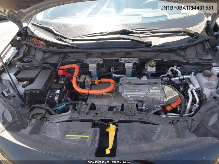 2024 Nissan Ariya Evolve+ VIN: JN1BF0BA1RM431551 Lot: 45655289
