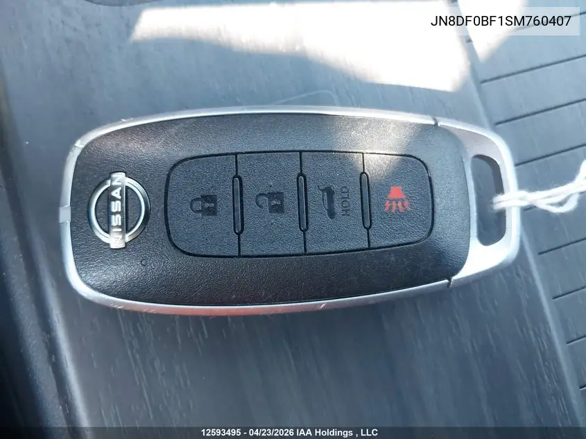 2025 Nissan Ariya Evolve+/Engage + VIN: JN8DF0BF1SM760407 Lot: 12593495