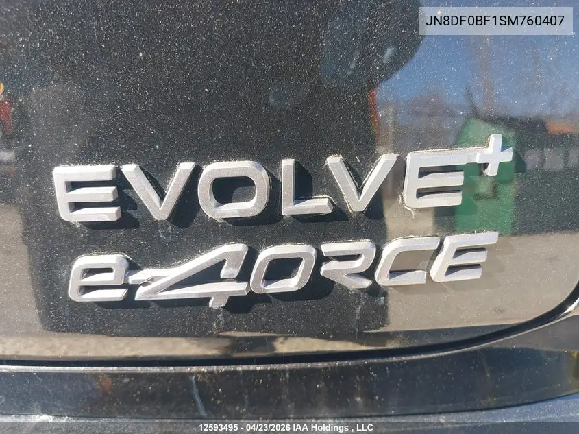 2025 Nissan Ariya Evolve+/Engage + VIN: JN8DF0BF1SM760407 Lot: 12593495
