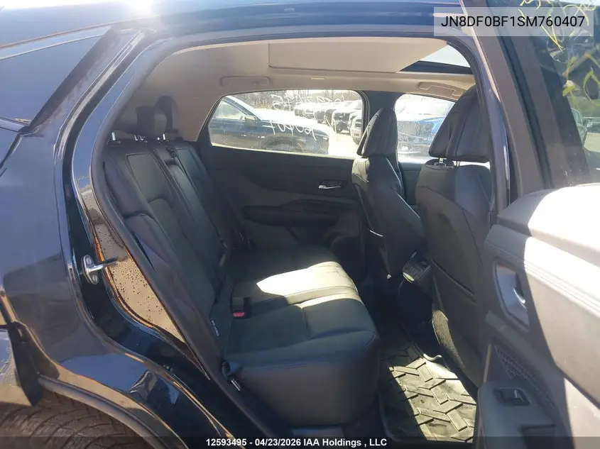 2025 Nissan Ariya Evolve+/Engage + VIN: JN8DF0BF1SM760407 Lot: 12593495