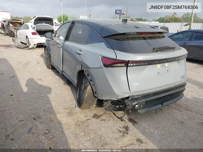 2025 Nissan Ariya Evolve+ VIN: JN8DF0BF2SM768306 Lot: 44660224