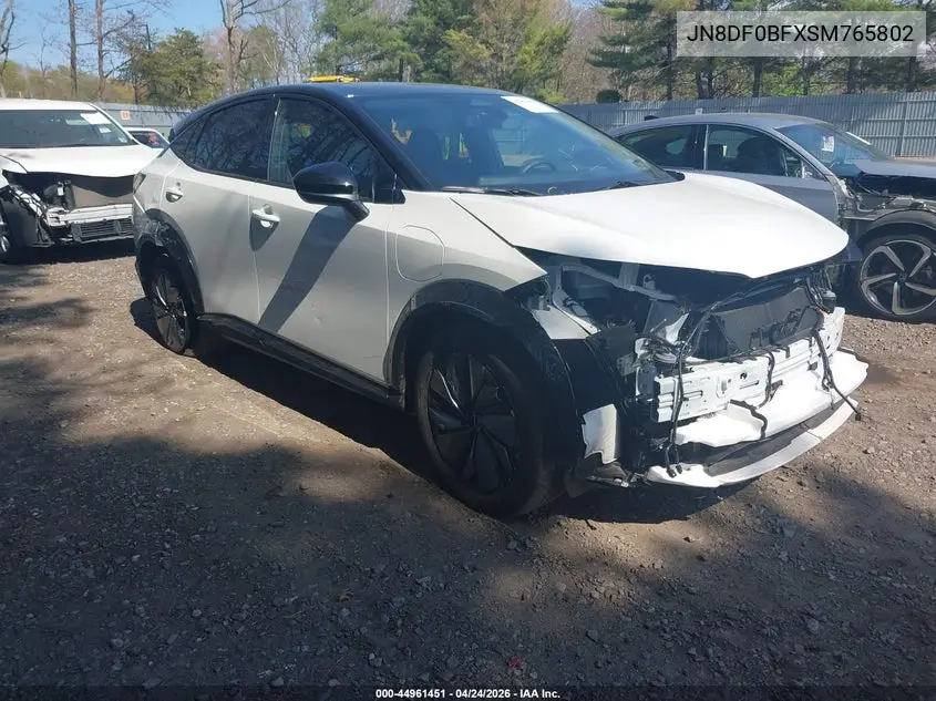 2025 Nissan Ariya Evolve+ VIN: JN8DF0BFXSM765802 Lot: 44961451