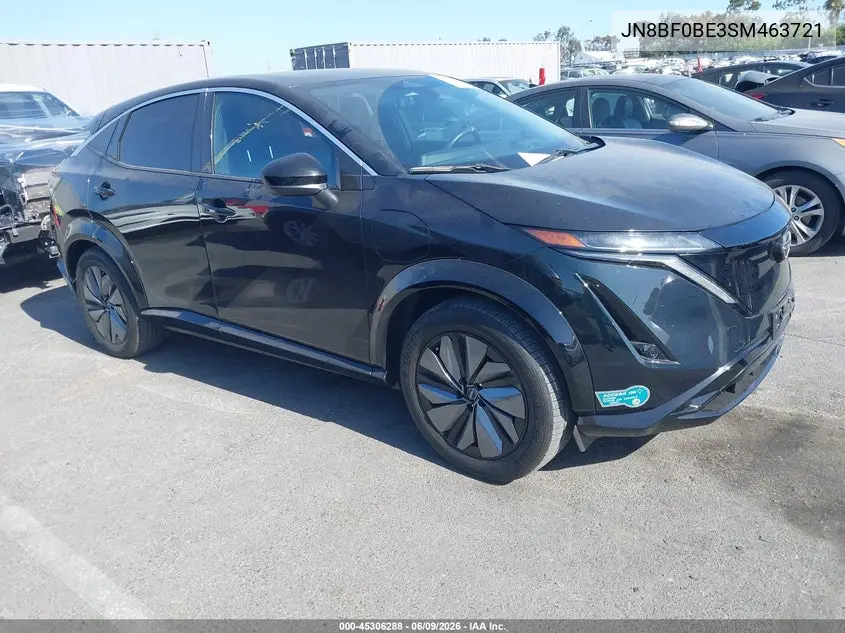 2025 Nissan Ariya Evolve+ VIN: JN8BF0BE3SM463721 Lot: 45306288